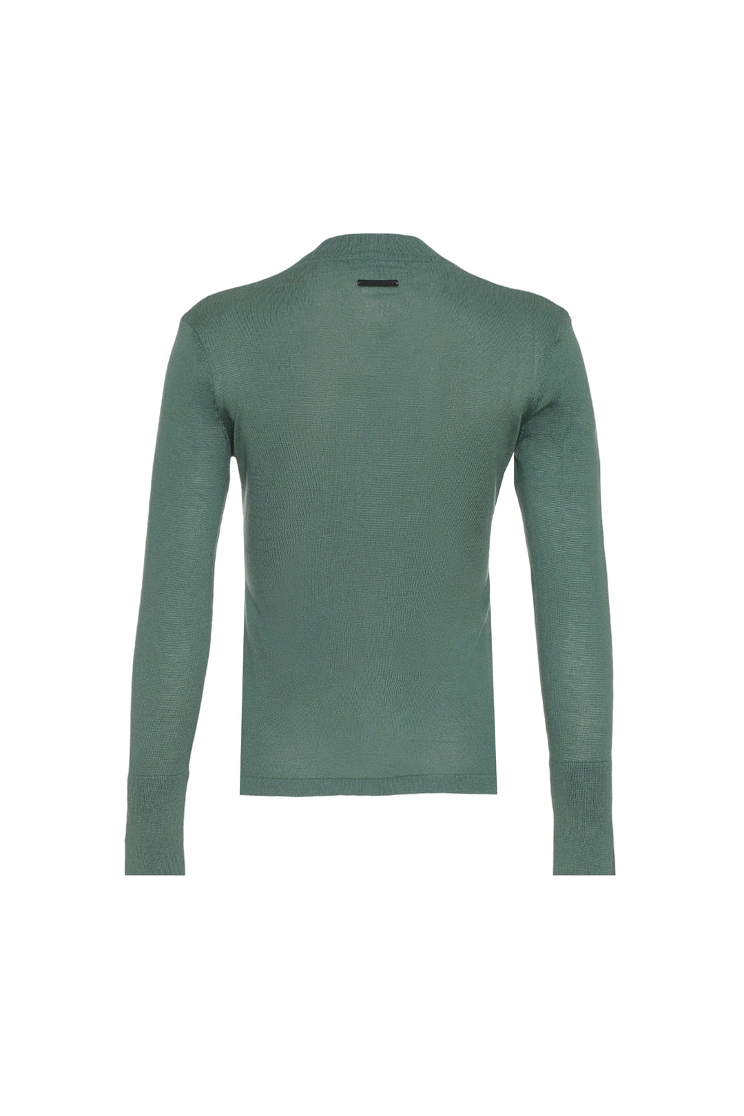 Yeşil İpek Kaşmir Aleyna Derin V Yaka Uzun Kollu Kadın Triko