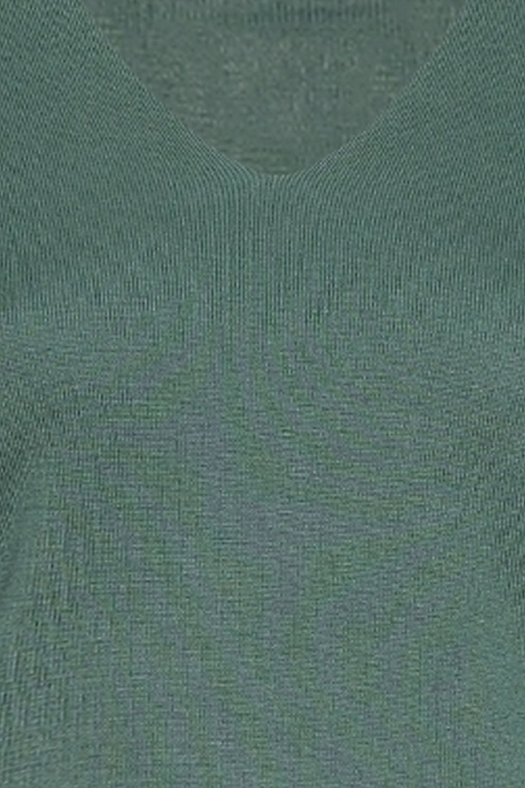 Yeşil İpek Kaşmir Aleyna Derin V Yaka Uzun Kollu Kadın Triko