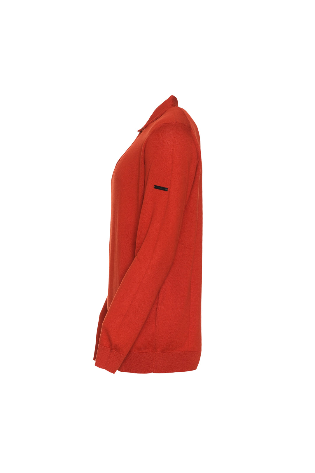 Kiremit İpek Kaşmir Utku Uzun Kollu Erkek Polo