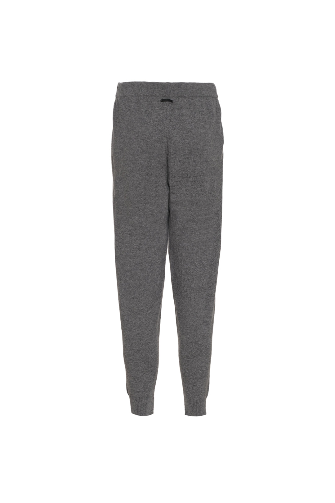 Orta Gri Melanj Kaşmir Yün  Kaşmir ve Yün Geri Dönüştürülmüş  Reloved  Erkek Triko Eşofman Altı