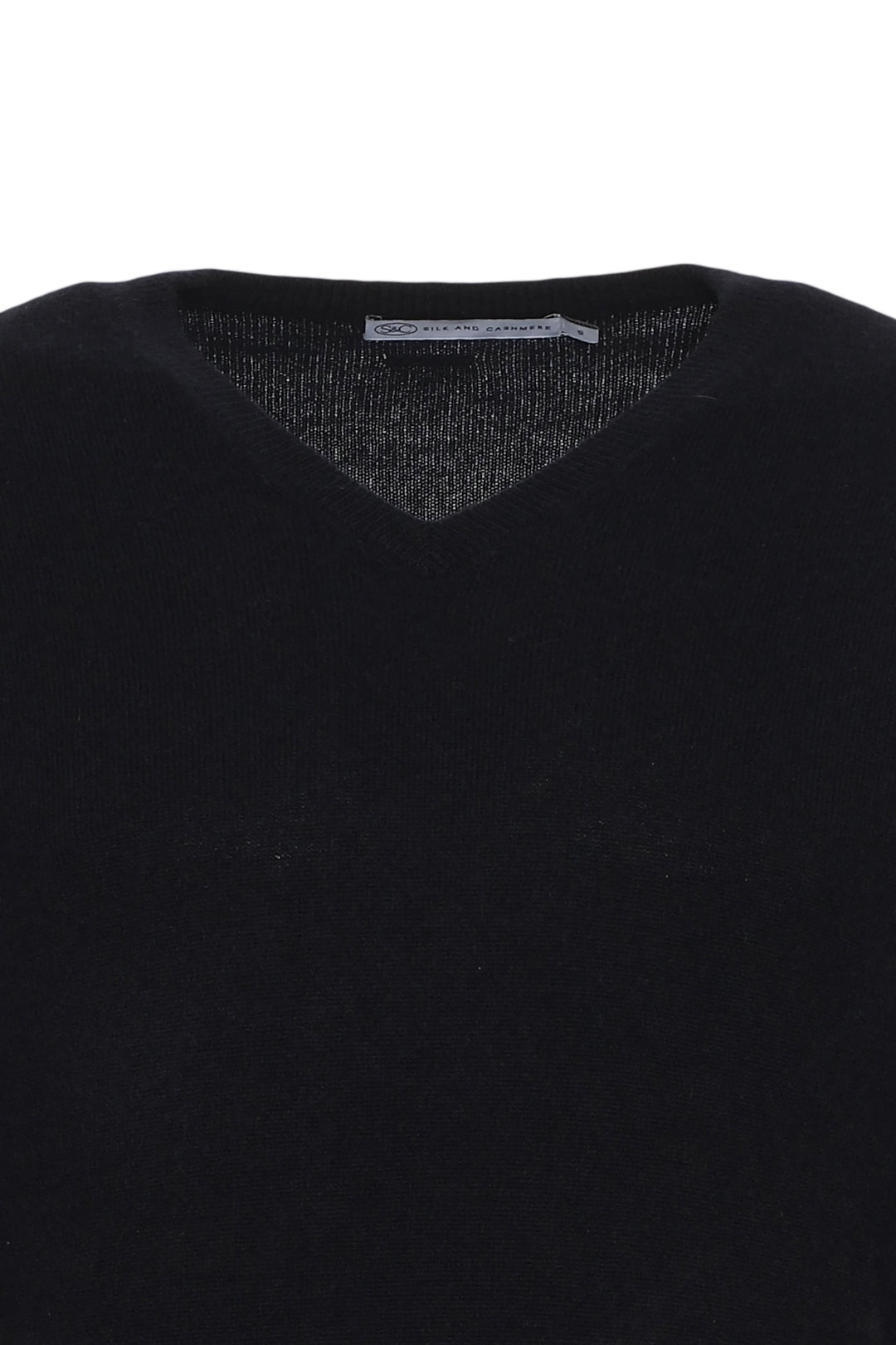 Lacivert Saf Kaşmir V Yaka Uzun Kollu Vincent Erkek Kazak