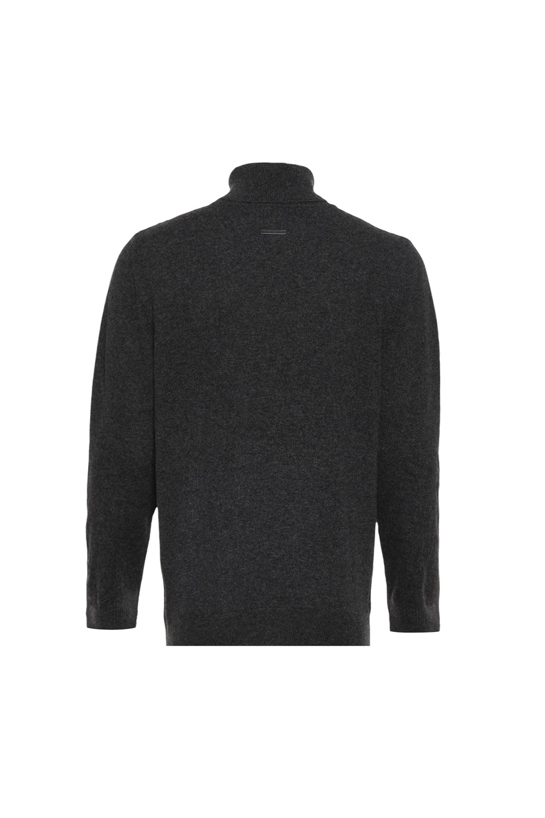 Antrasit Saf Kaşmir Balıkçı Yaka Uzun Kollu Erkek Kazak