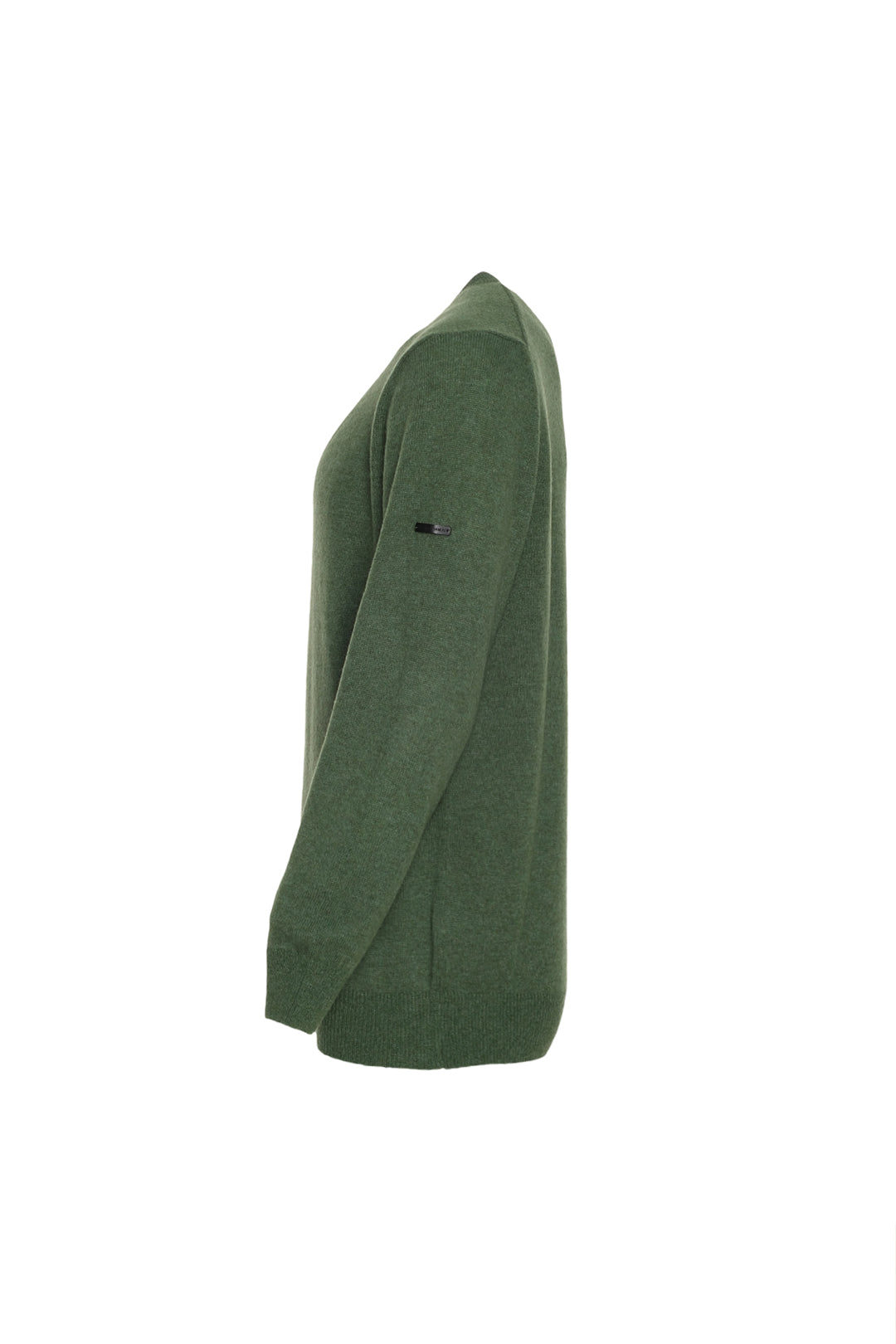 Yeşil İtalyan Saf Kaşmir Franco Bisiklet Yaka Erkek Kazak