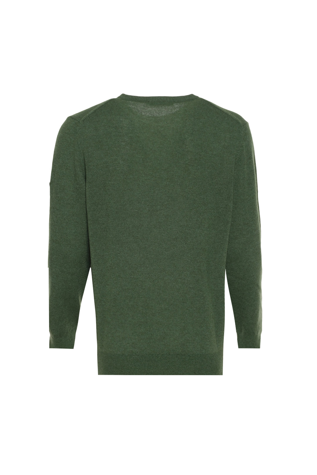 Yeşil İtalyan Saf Kaşmir Franco Bisiklet Yaka Erkek Kazak