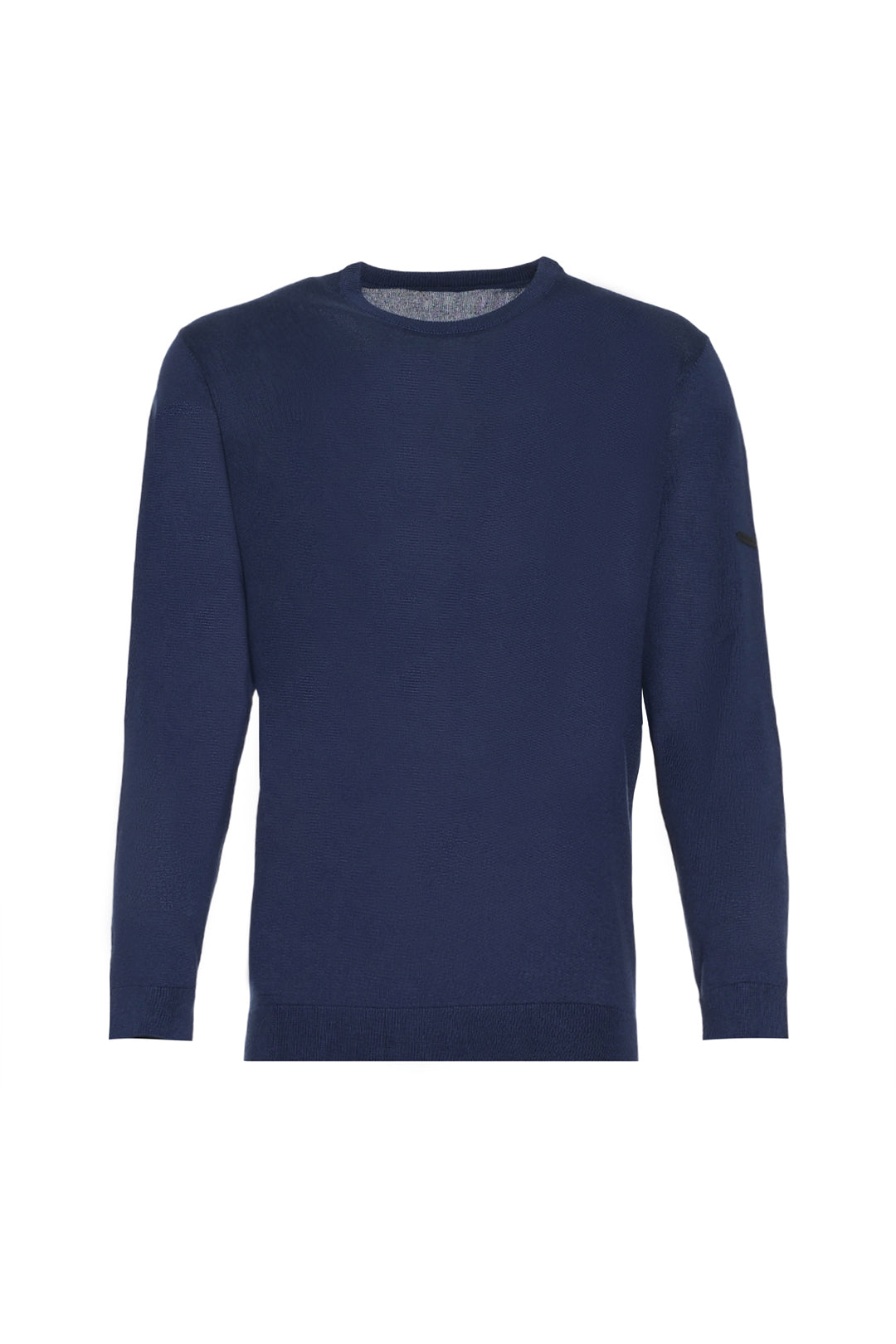 Lacivert İpek Kaşmir Utku Yuvarlak Yaka Uzun Kollu Erkek Triko
