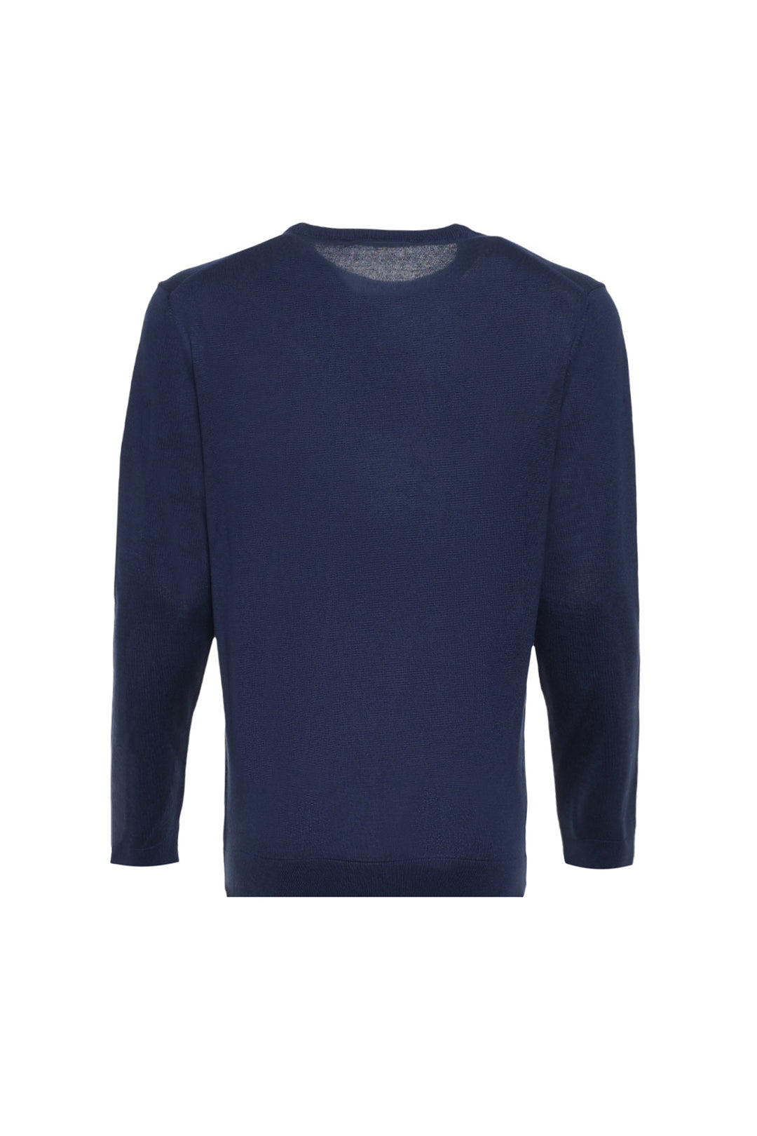 Lacivert İpek Kaşmir Utku Yuvarlak Yaka Uzun Kollu Erkek Triko