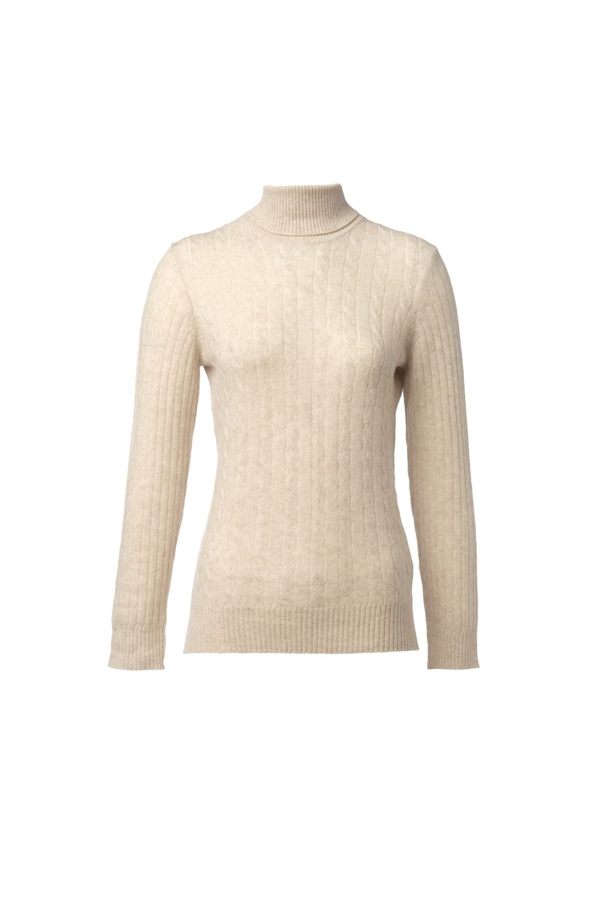 Kum Beji Kaşmir ve Yün Amelia Kadın Kazak