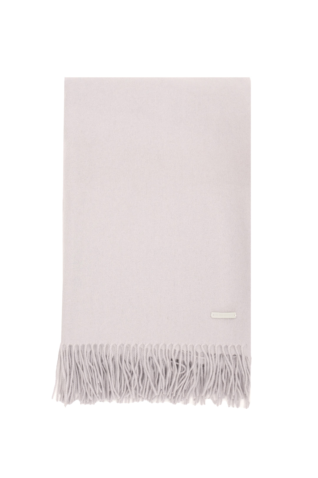 Açık Gri Saf Kaşmir Battaniye 165 x 127 cm