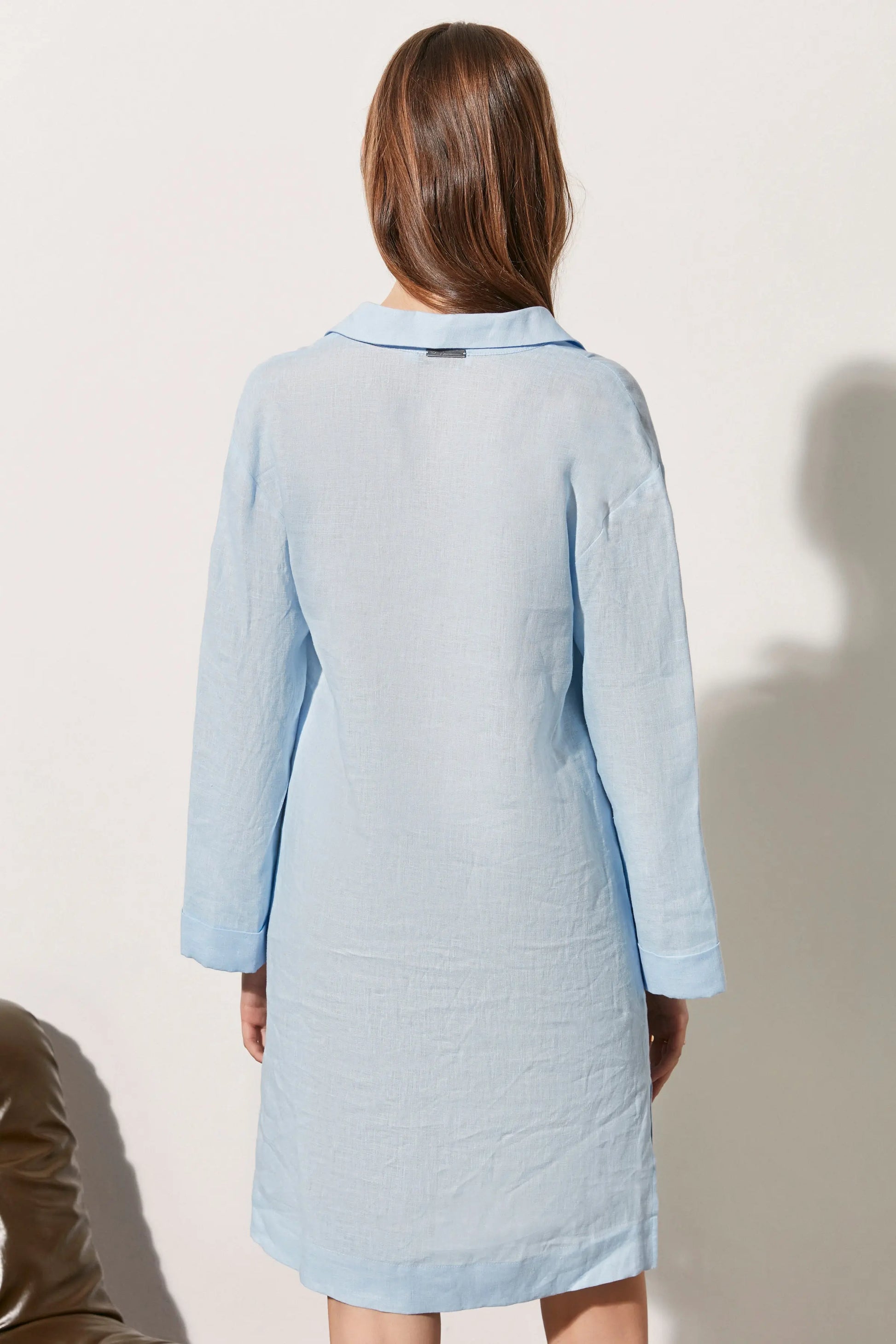 ndigo & More Rosella V Yaka Uzun Kollu Tunik Silk and Cashmere