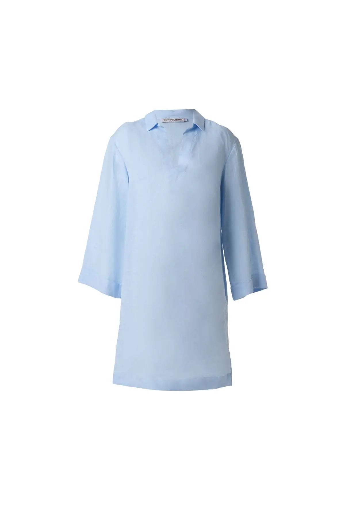 ndigo & More Rosella V Yaka Uzun Kollu Tunik Silk and Cashmere