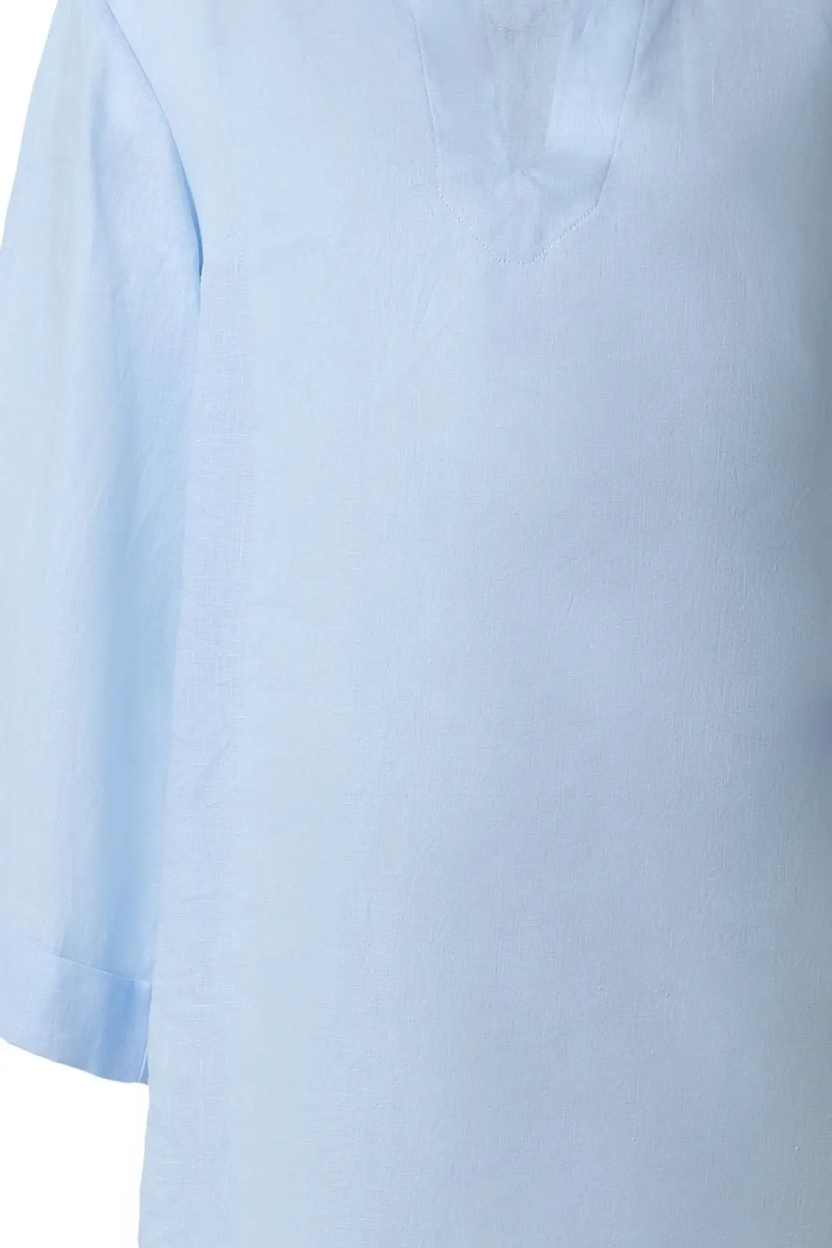 ndigo & More Rosella V Yaka Uzun Kollu Tunik Silk and Cashmere