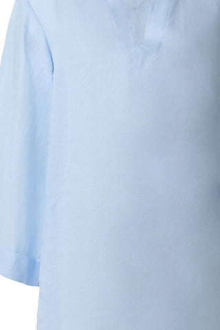 ndigo & More Rosella V Yaka Uzun Kollu Tunik Silk and Cashmere